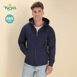 Sweatshirt com Capuz + Fecho Adulto "keya" SWZ280 - Image 2