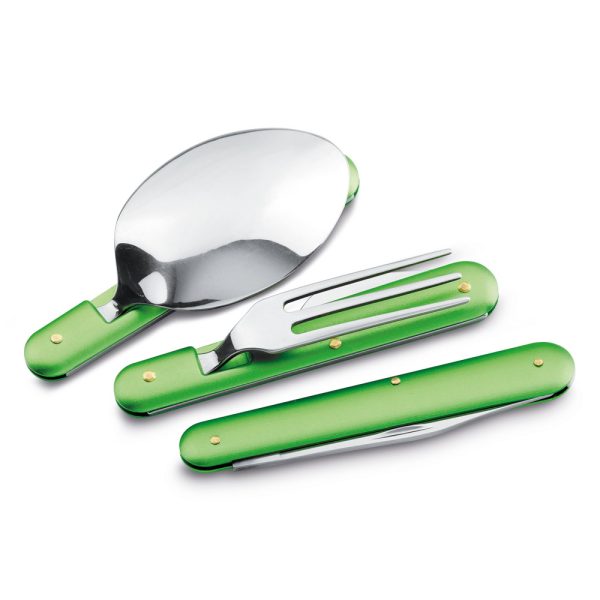 Conjunto de 3 talheres para o exterior