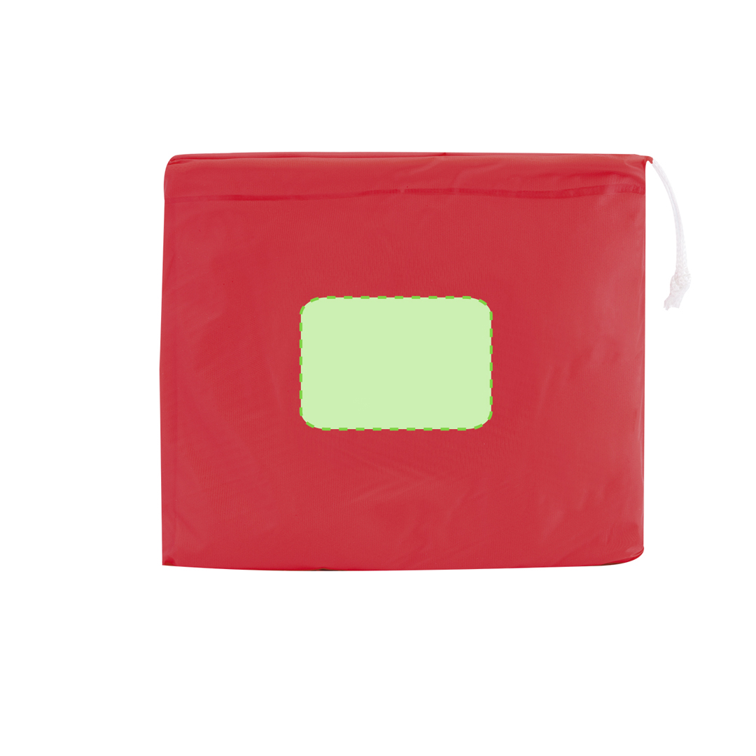 Zona de impressão na apresentação do saco